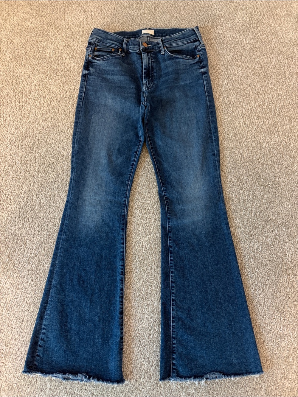 Women's Dark Blue Flared Jeans